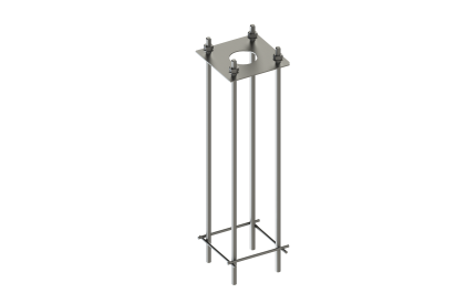 Anchor bolt cage 1/2" x 12" bolt circle 7"